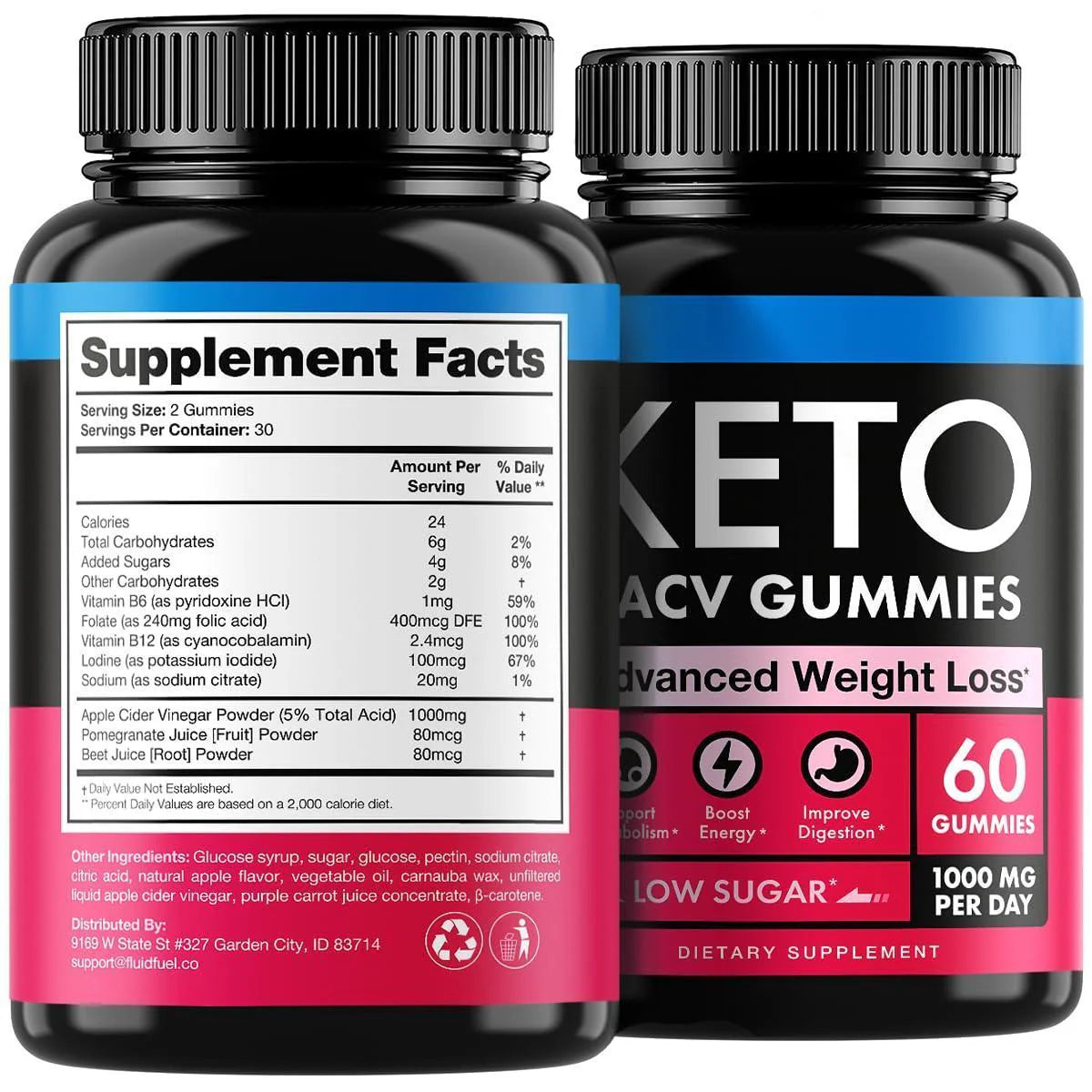 Keto Apple Cider Vinegar Gummies 1000Mg Well Digested ACV Keto Gummies 60 Pcs